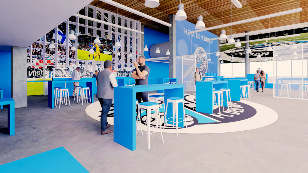 Supportershome met feestopstelling